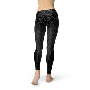 Womens Carbon Fiber Sports Leggings (Luxury Handmade)