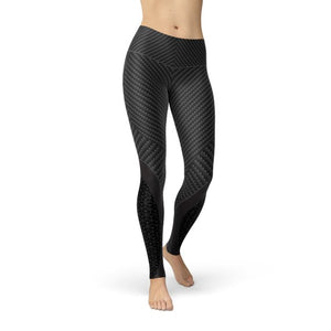 Womens Carbon Fiber Sports Leggings (Luxury Handmade)